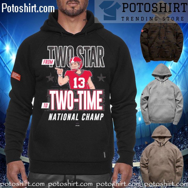 From Two Star To Two-Time National Champ T-Shirt hoodiess