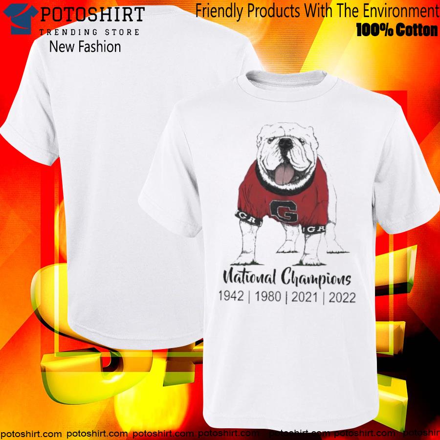 Georgia Bulldog dawgs uga 4time national champions T-shirt
