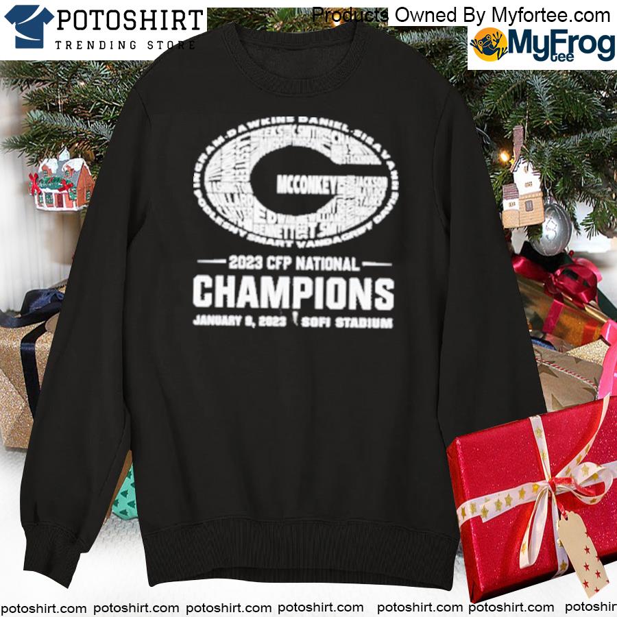 Georgia Bulldogs Team Name 2023 CFP National Champions Shirt