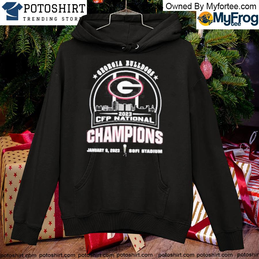 Georgia Bulldogs skyline 2023 cfp national champions s hoodie