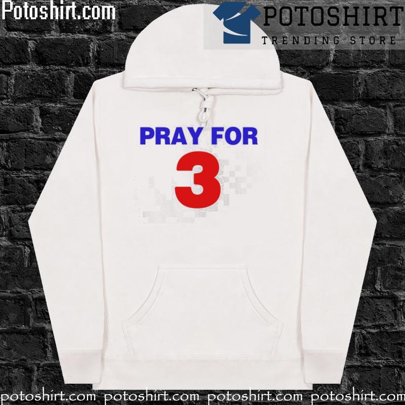 Damar hamlin love for 3 pray for damar hamlin shirt, hoodie