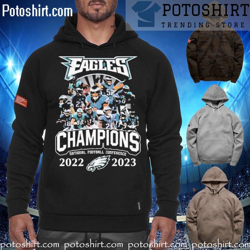 Philadelphia eagles champions national Football conference 2022 2023 T-s hoodiess