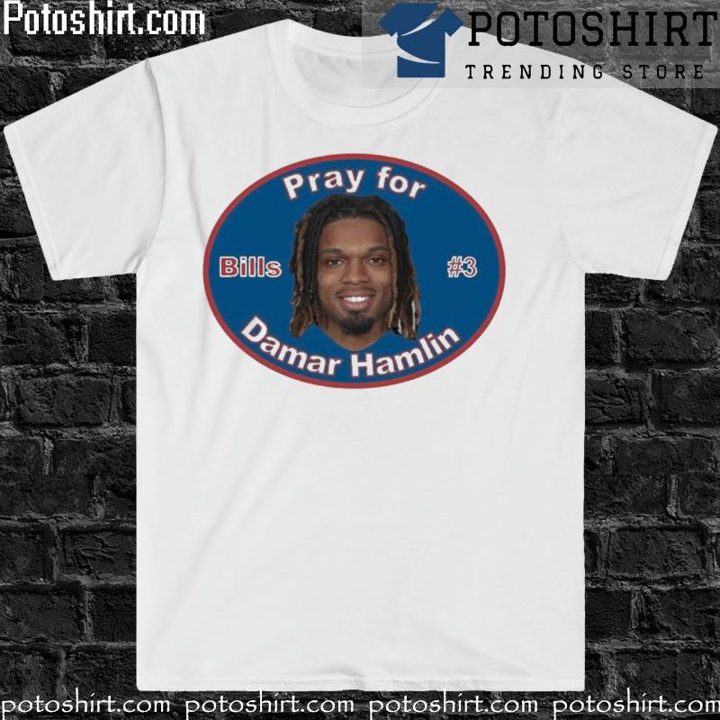 Pray For 3 Damar Hamlin Shirt, Buffalo Bills Unisex T-Shirt in 2023