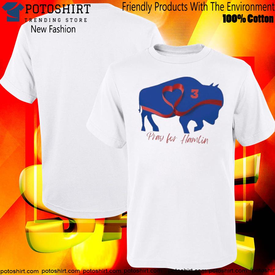 Pray for hamlin 3 buffalo heart T-shirt