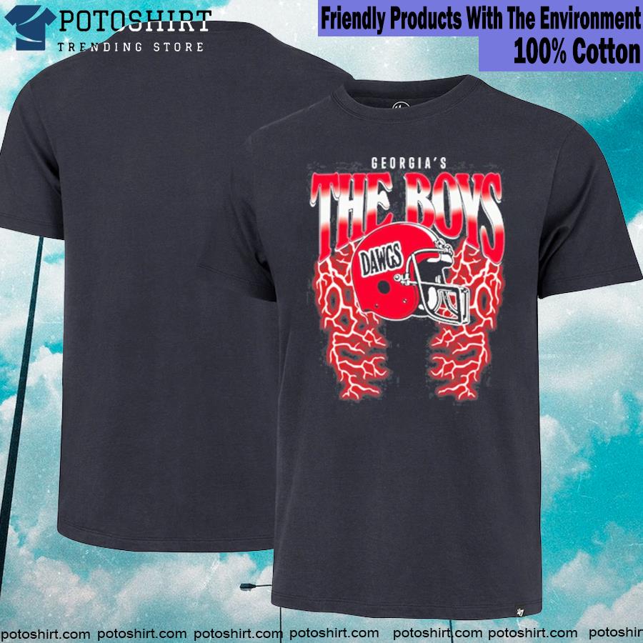 The Boys Georgia Shirt, Dawgs Lightning, Georgia Bulldogs Champion T-Shirt