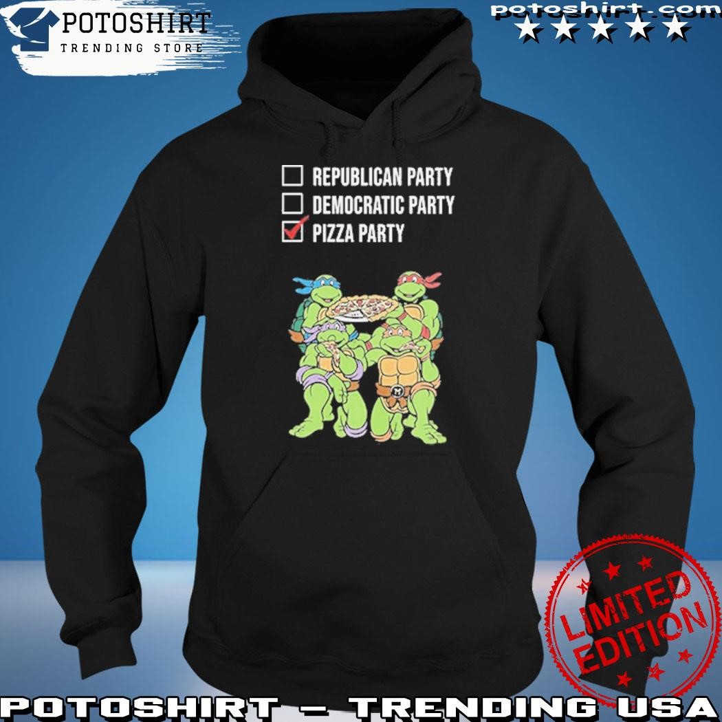 4 turtles Ninja turtles republican party democratic party pizza party shirt,  hoodie, longsleeve, sweater