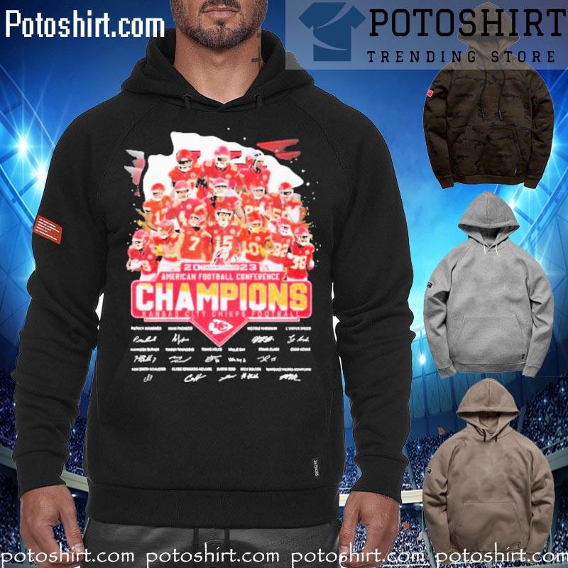 Kansas City Chiefs American football conference champions 2023 signatures  shirt, hoodie, sweater, long sleeve and tank top