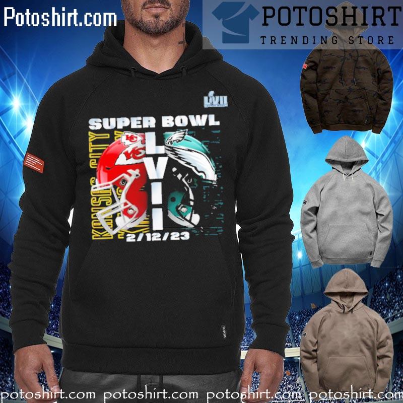 Super Bowl LVII 57 Shirt Philadelphia Eagles VS Kansas City Chiefs 2023  shirt, hoodie, sweater, long sleeve and tank top