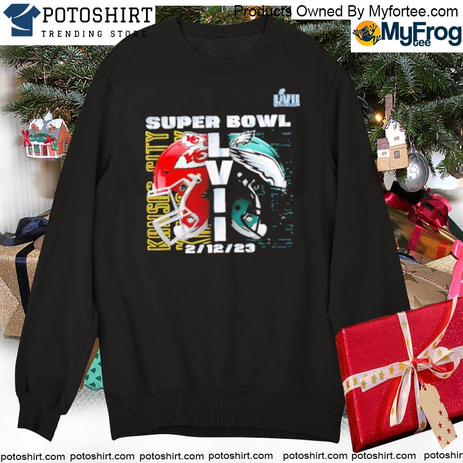 Kansas City Chiefs vs Philadelphia Eagles Super Bowl LVII 2023 poster shirt,  hoodie, sweater, long sleeve and tank top