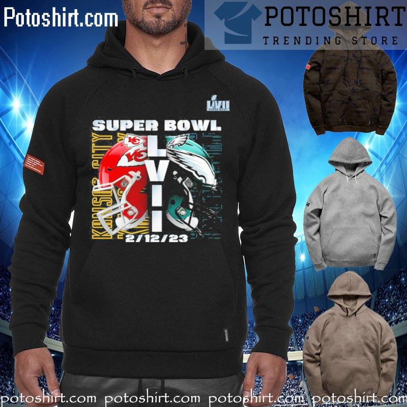 Chiefs vs Eagles Super Bowl LVII-Unisex T-Shirt, hoodie, sweater, long  sleeve and tank top