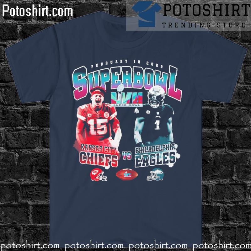 Chiefs vs Eagles Super Bowl Shirt Patrick Mahomes vs Jalen Hurts shirt,  hoodie, sweater, long sleeve and tank top