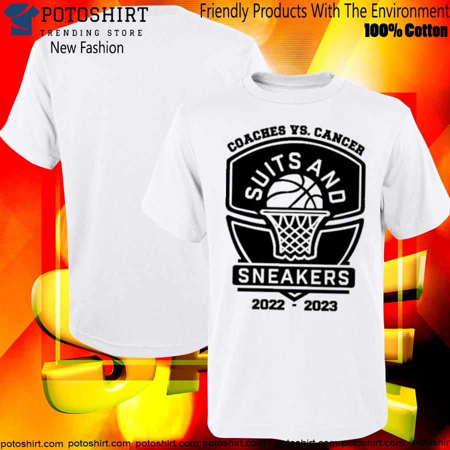 Coaches vs cancer suits and sneakers T-shirt