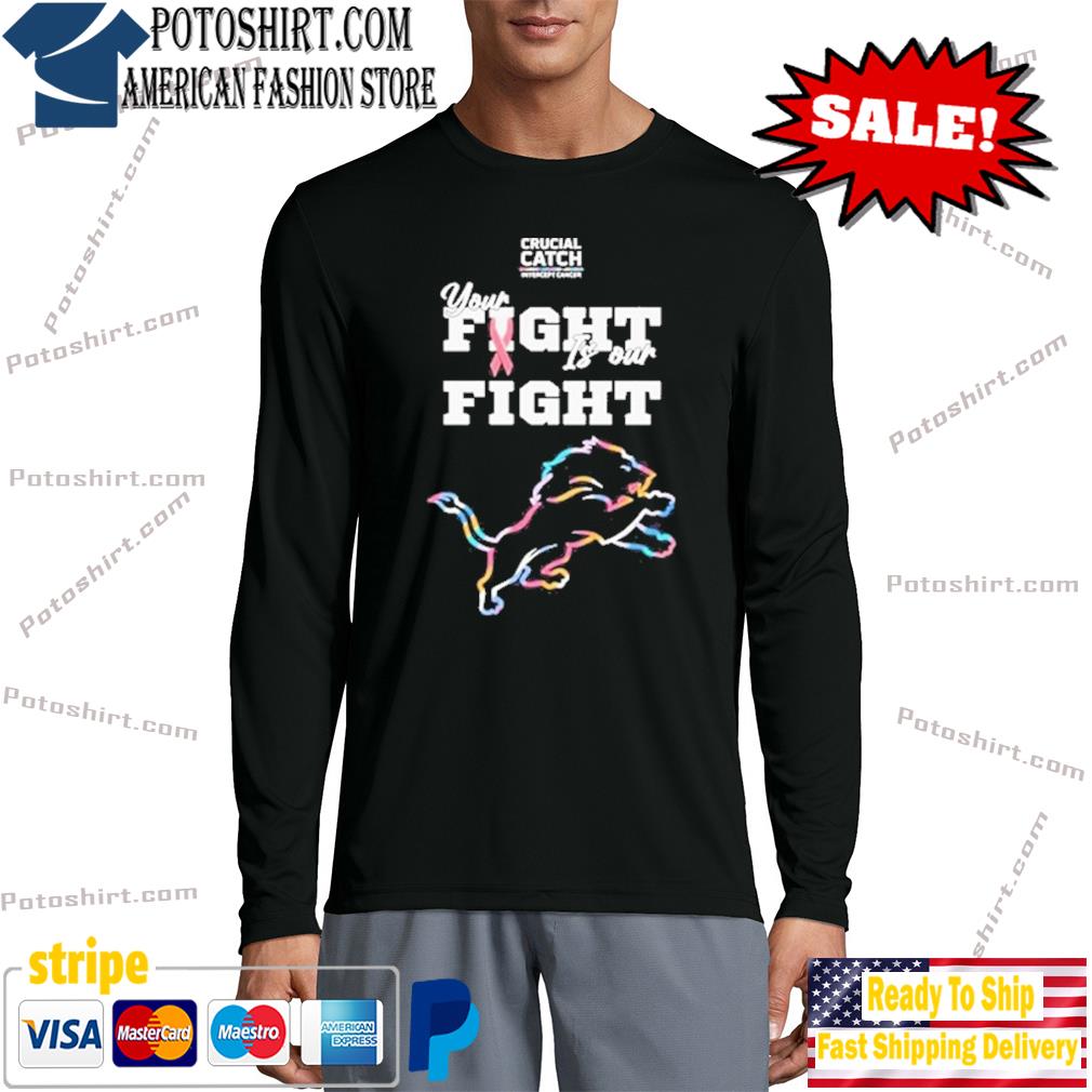 Detroit Lions Crucial Catch Intercept Cancer Shirt,Sweater, Hoodie