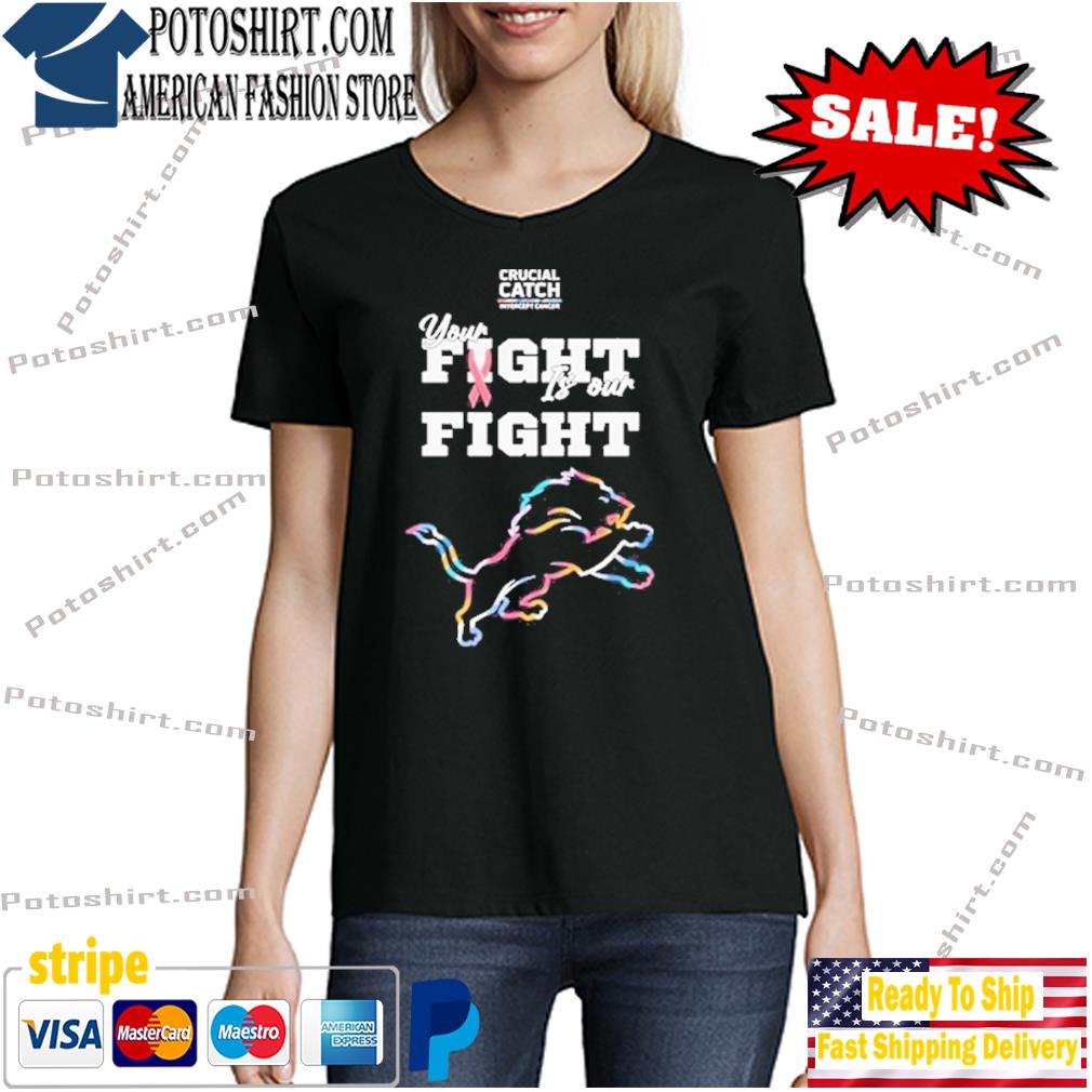 Detroit Lions Crucial Catch Intercept Cancer Shirt,Sweater, Hoodie, And  Long Sleeved, Ladies, Tank Top