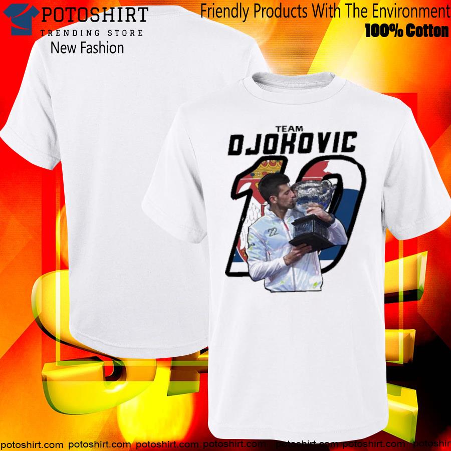 Djokovic tennis player number one atp world novak djokovic number on T-shirt