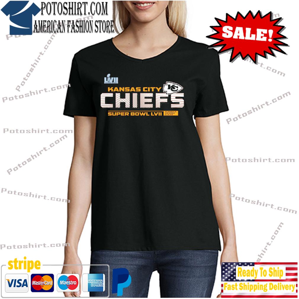 Kansas City Chiefs Fanatics Branded Super Bowl LVII Vivid Striations T-Shirt,  hoodie, sweater, long sleeve and tank top
