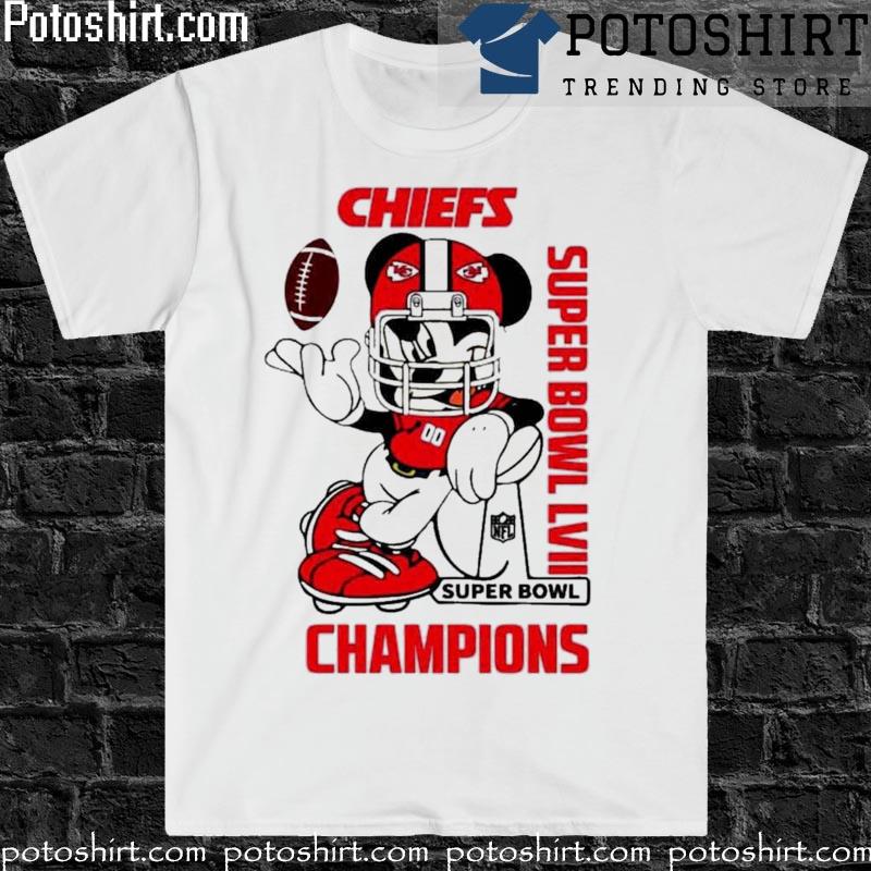 Mickey Mouse Kansas City Chiefs Super Bowl LVII Championship 2023