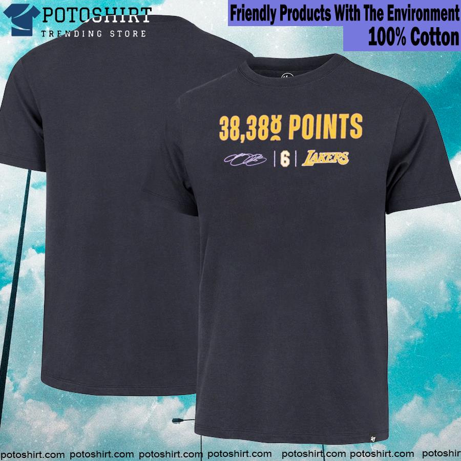 Lebron james los angeles Lakers fanatics branded most points in NBA history shirt