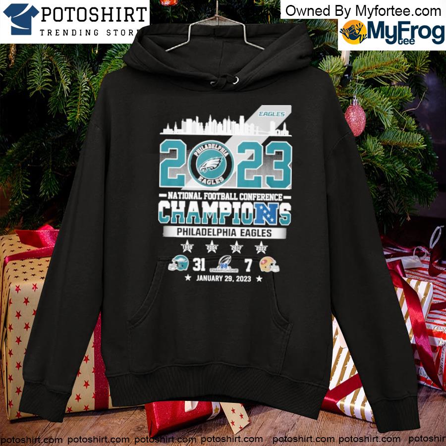Official 2023 nation Football conference champions philadelphia eagles  shirt, hoodie, sweater, long sleeve and tank top