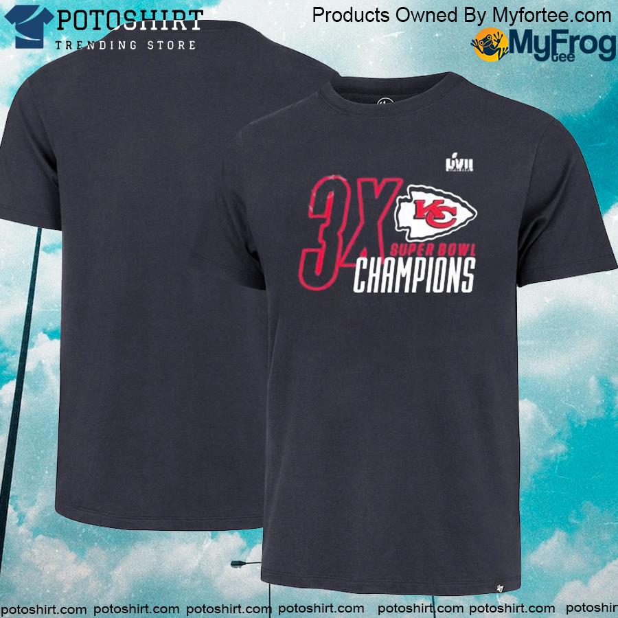 3X Super Bowl Champions Kansas City Chiefs Three Time World Champ shirt,  hoodie, longsleeve, sweatshirt, v-neck tee