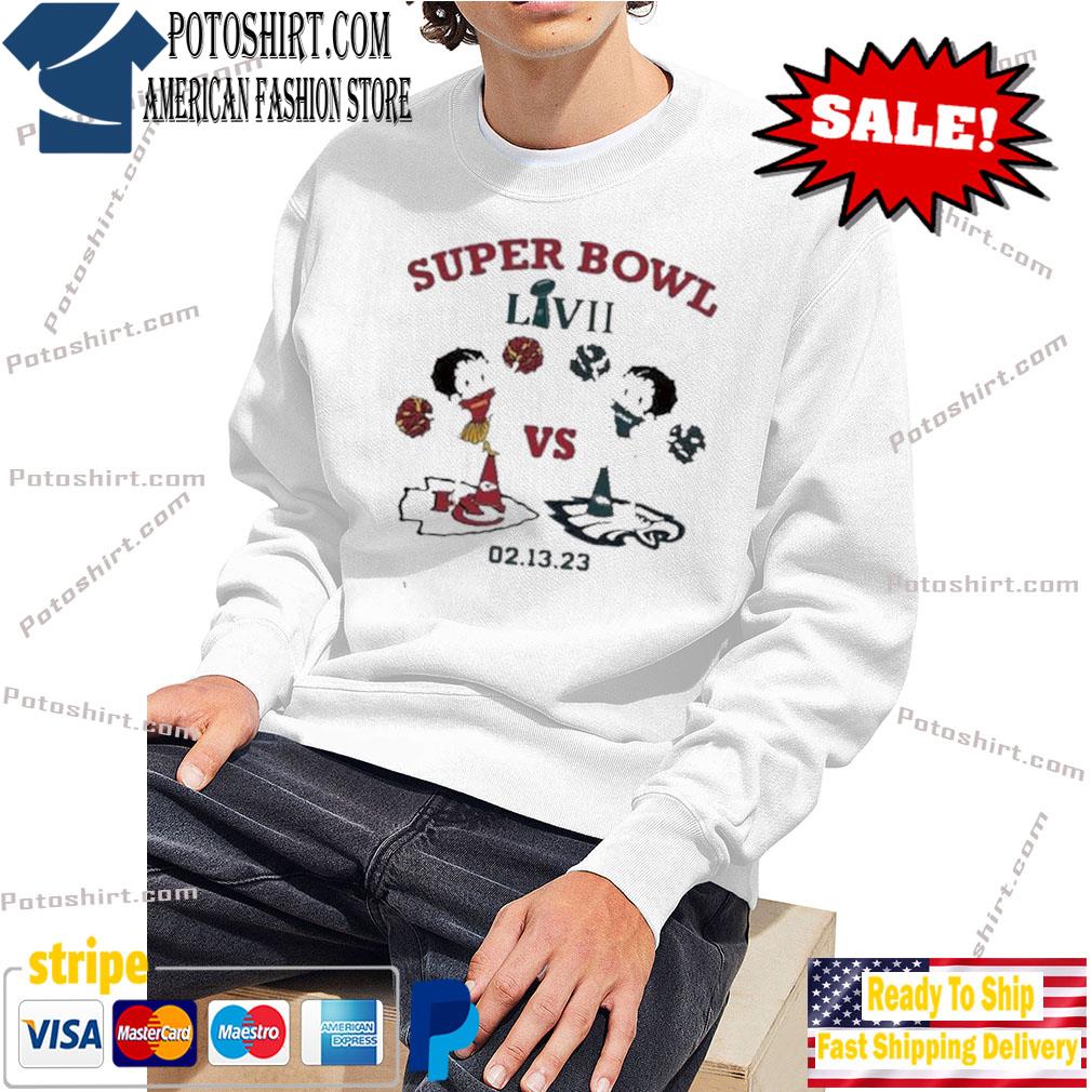 Official betty Boop Philadelphia Eagles Vs Kansas City Chiefs Super Bowl  2023 Shirt, hoodie, sweater, long sleeve and tank top