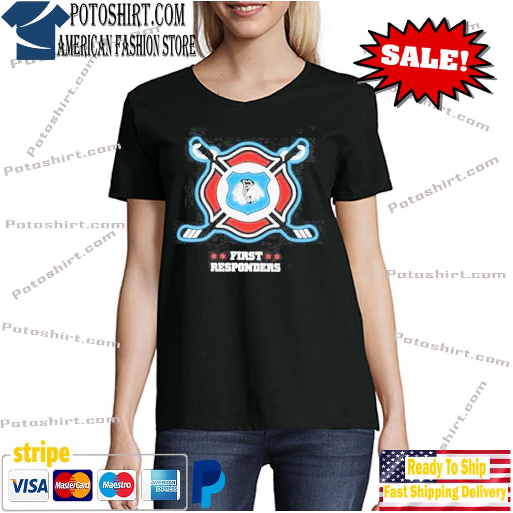 Official chicago Blackhawks first responders shirt, hoodie, sweater, long  sleeve and tank top