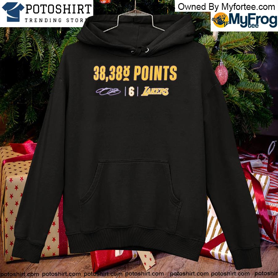 Official lebron james los angeles Lakers fanatics branded most points in NBA history s hoodie