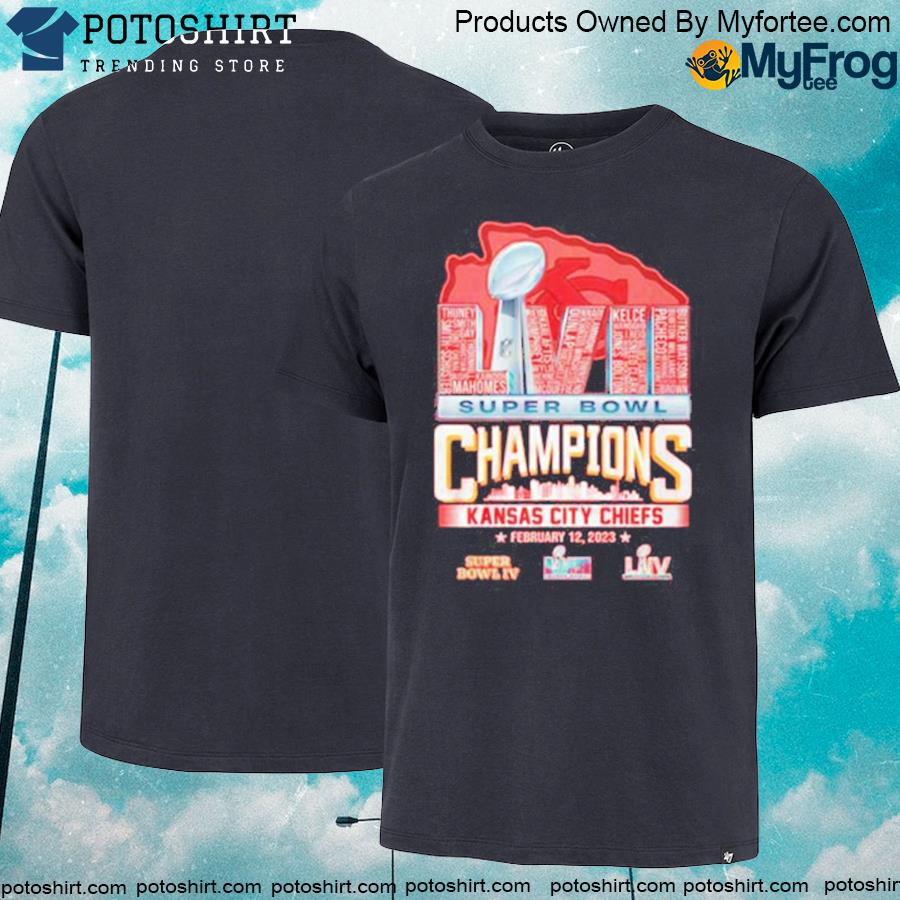 Official lVII Super Bowl Champions Kansas City Chiefs February 12, 2023 T-Shirt