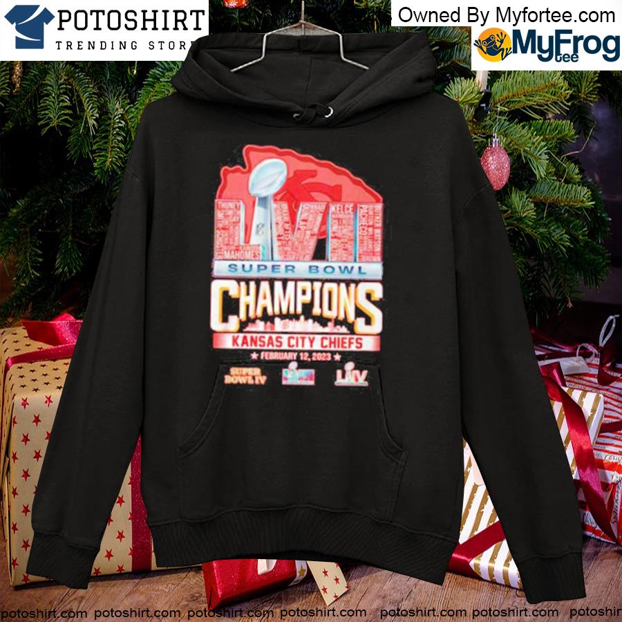 Official lVII Super Bowl Champions Kansas City Chiefs February 12, 2023 T-Shirt hoodie