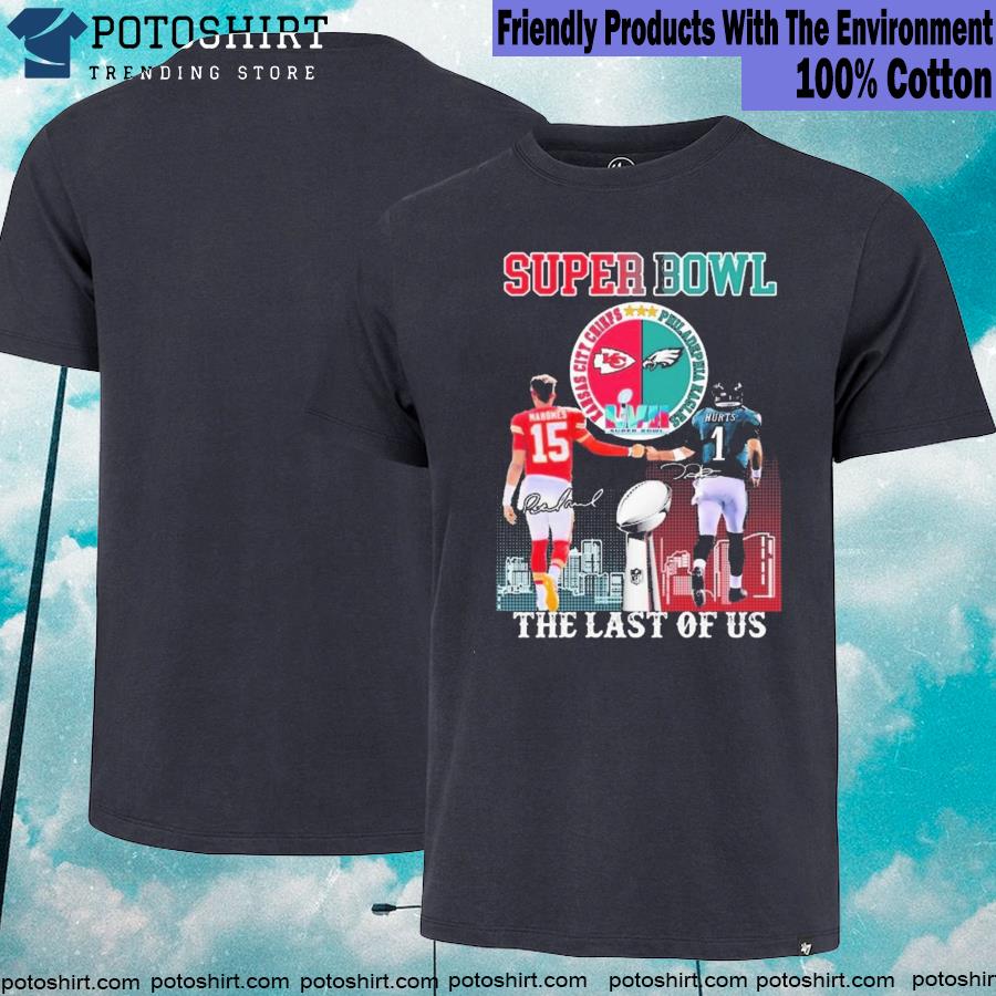 Official patrick Mahomes and Jalen Hurts Super Bowl LVII The Last Of Us 2023 Shirt
