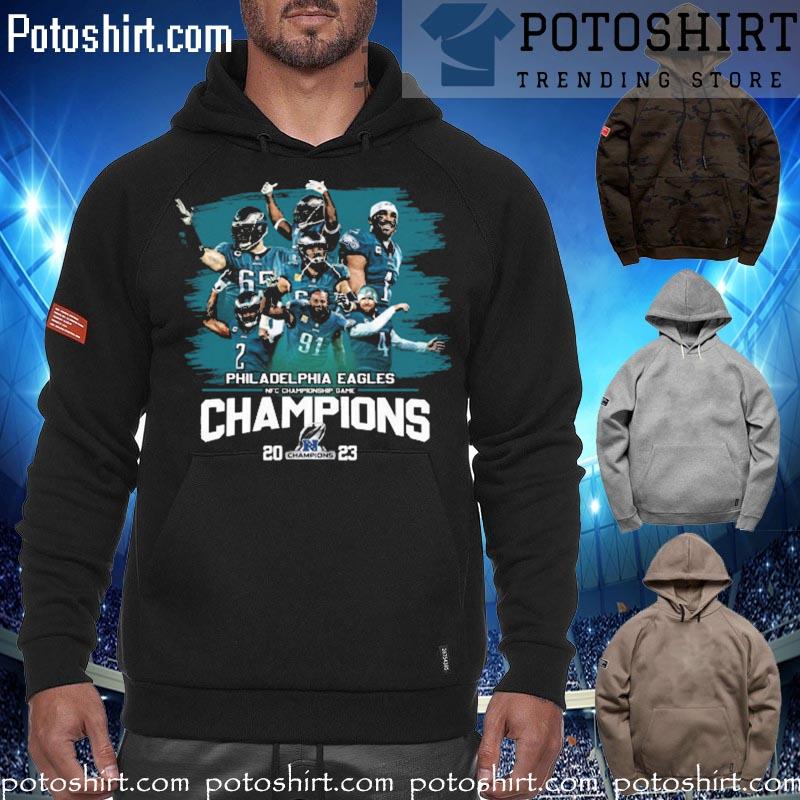 Official philadelphia Eagles NFC Champions 2023 Shirt hoodiess
