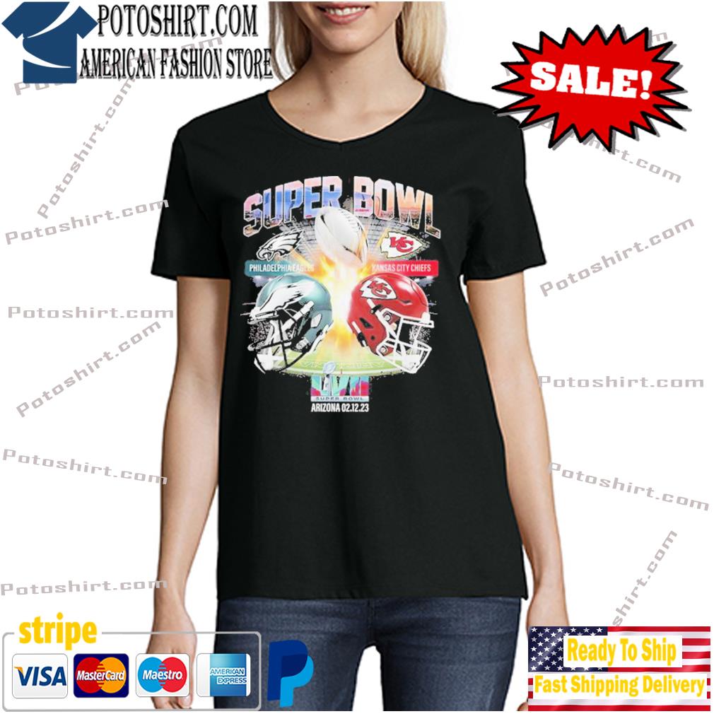 2023 Super Bowl LVII 57 Shirt Philadelphia Eagles VS Kansas City Chiefs T- Shirt, hoodie, sweater and long sleeve