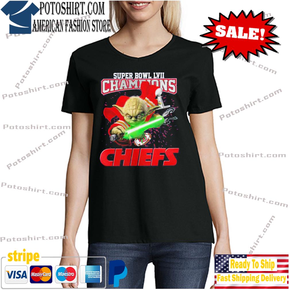 Super Bowl LVII Champions KC Chiefs Shirt, Star Wars Yoda Funny