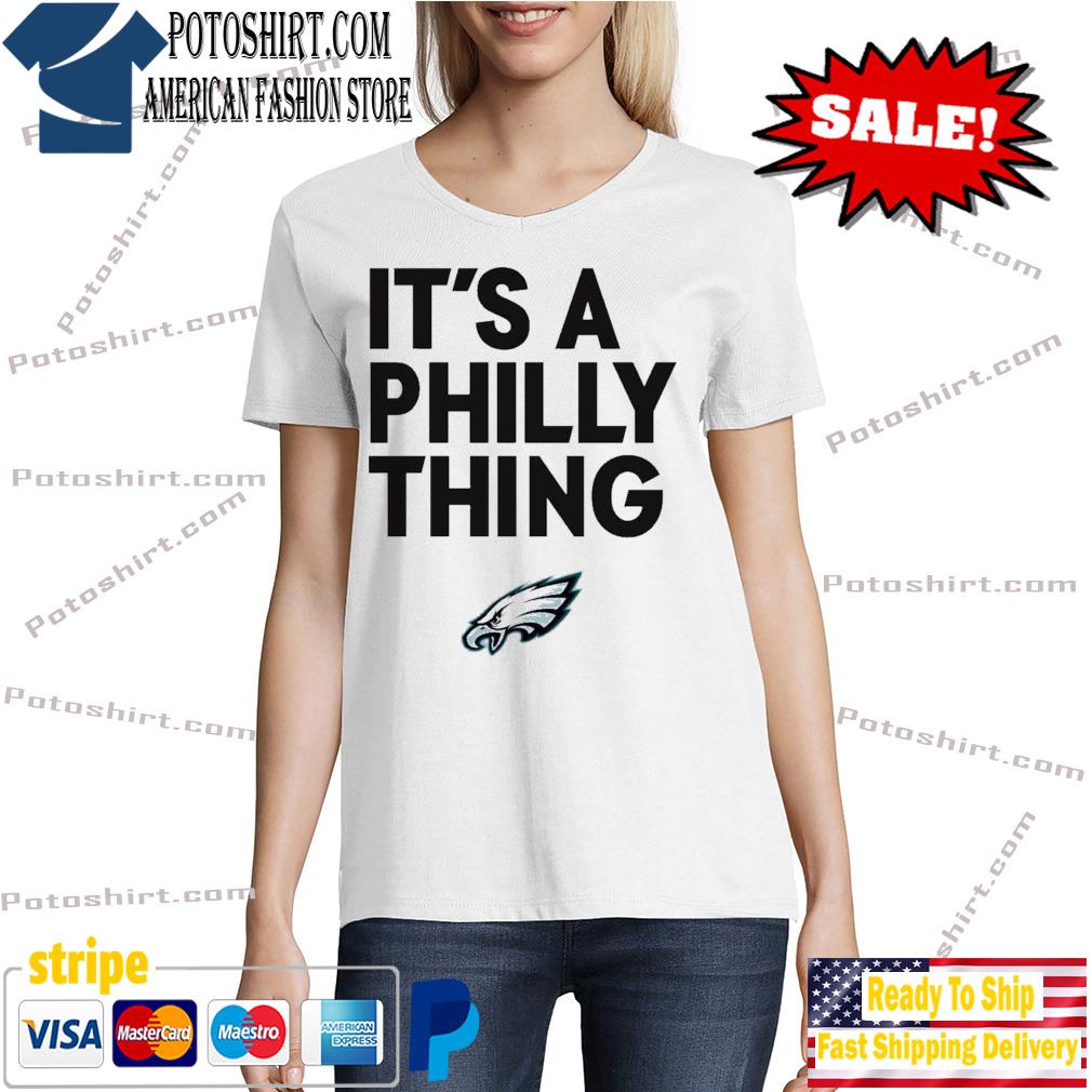 Women's Philadelphia Eagles Starter White Kick Start V-Neck T-Shirt in 2023