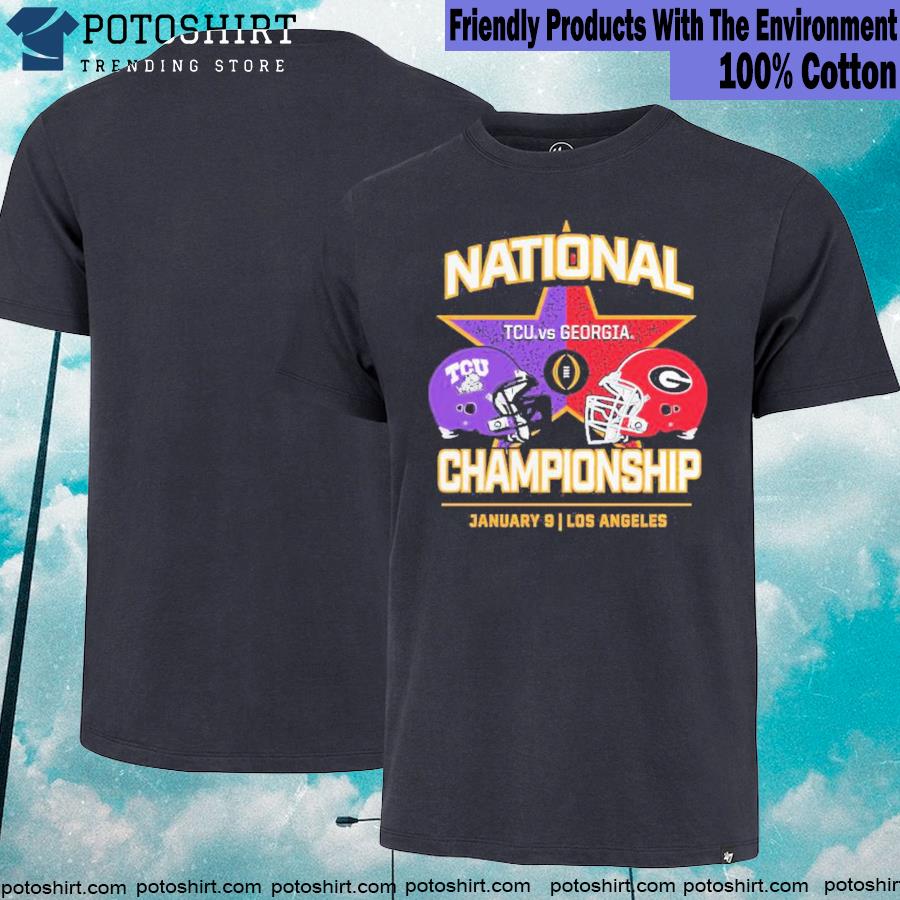 Tcu Horned Frogs Vs Georgia Bulldogs Playoff 2023 National Championship T-shirt