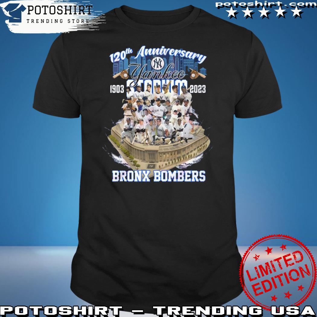 Official 120th Anniversary Yankees 1903 – 2023 Stadium Bronx Bombers T-Shirt