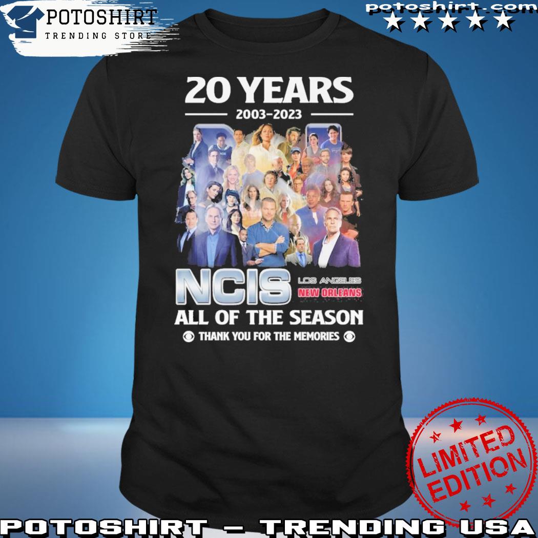 Official 20 years 2003 2023 ncis all of the season thank you for the memories shirt