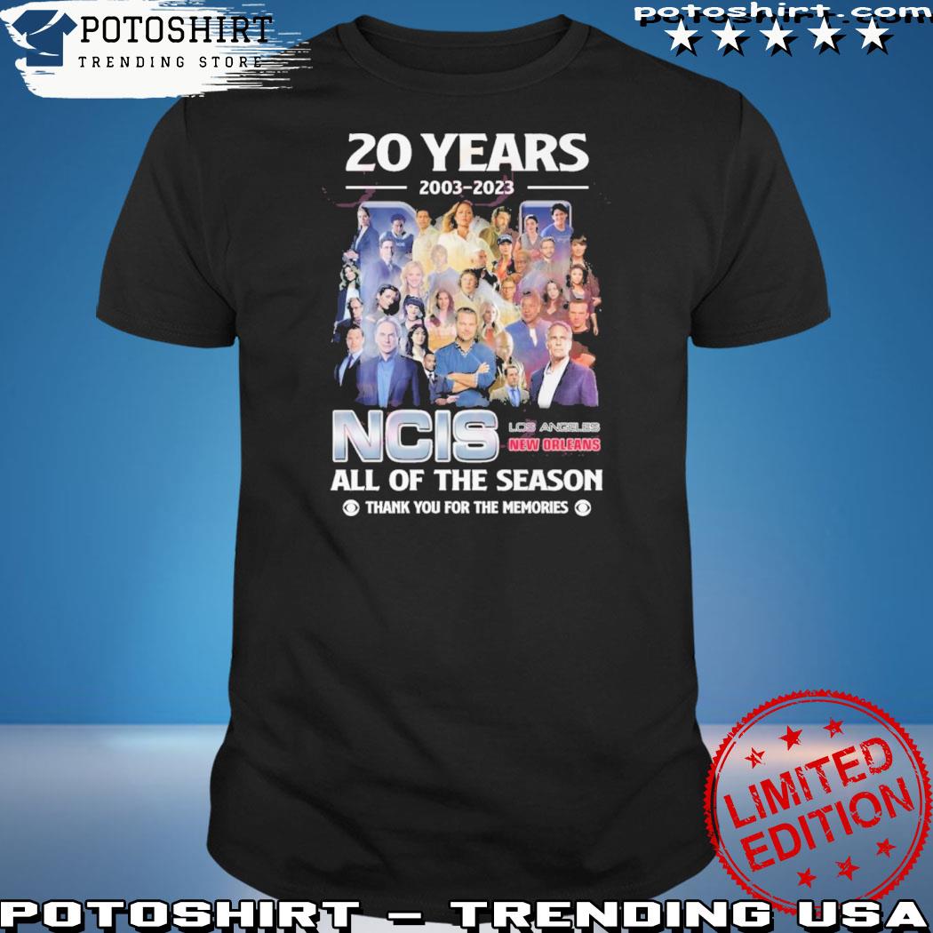 Official 20 Years 2003 – 2023 NCIS All Of The Season Thank You For The Memories T-Shirt