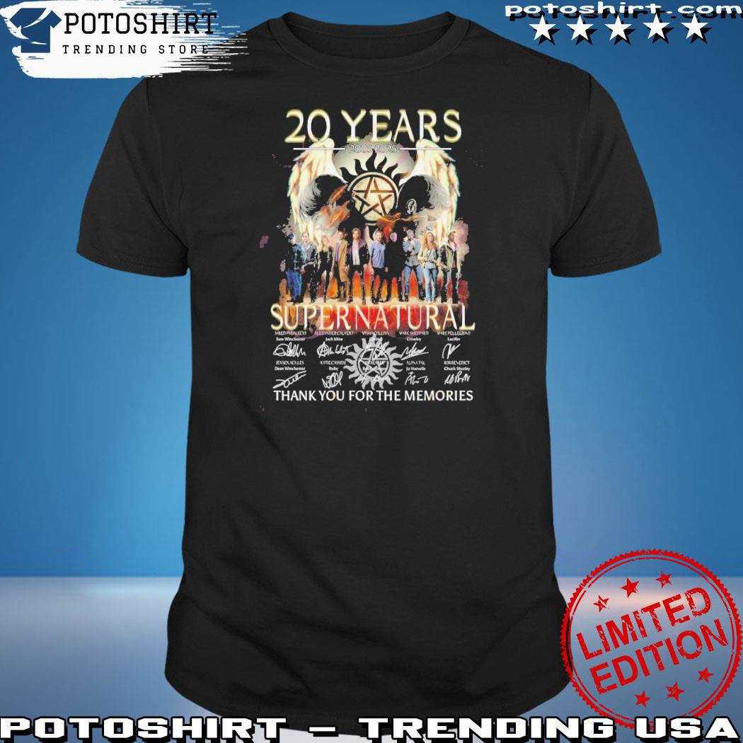 Official 20 Years 2005 – 2025 Super Natural Thank You For The Memories T-Shirt