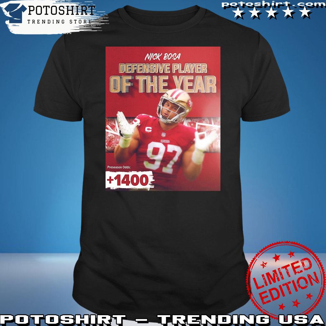 Nick Bosa 97 player football poster shirt, hoodie, sweater, long sleeve and  tank top