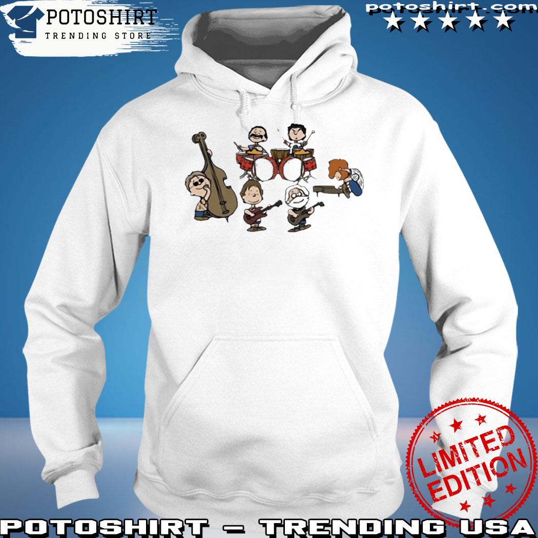 Official 2023 The Peanuts Grateful Dead Cartoon Band Plays T-s hoodie