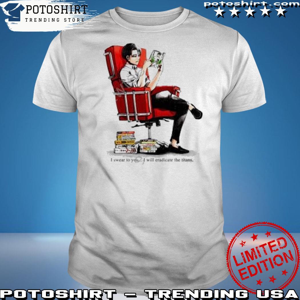 Official attack on titan ut the captain levI shirt