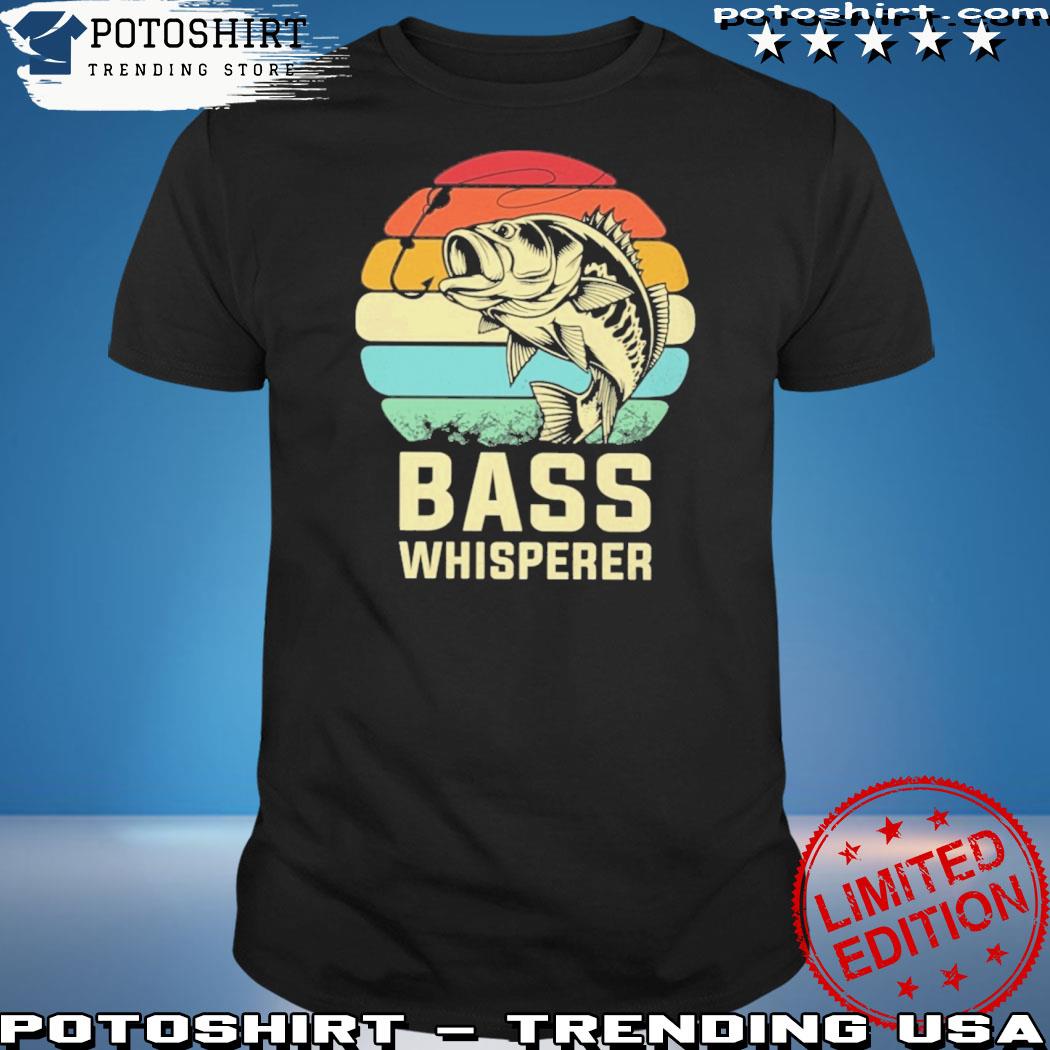 Official bass whisperer fishing vintage shirt