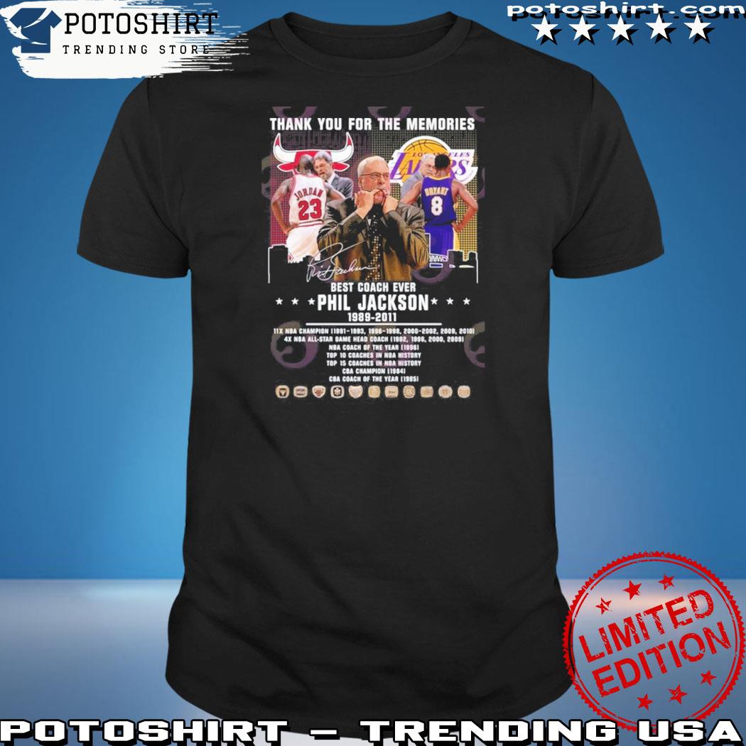 Official best Coach Ever Phil Jackson 1989 – 2011 Thank You For The Memories T-Shirt