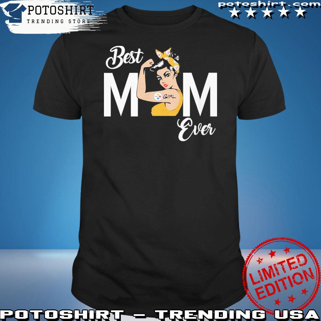 Official best mom ever Steelers logo 2023 shirt