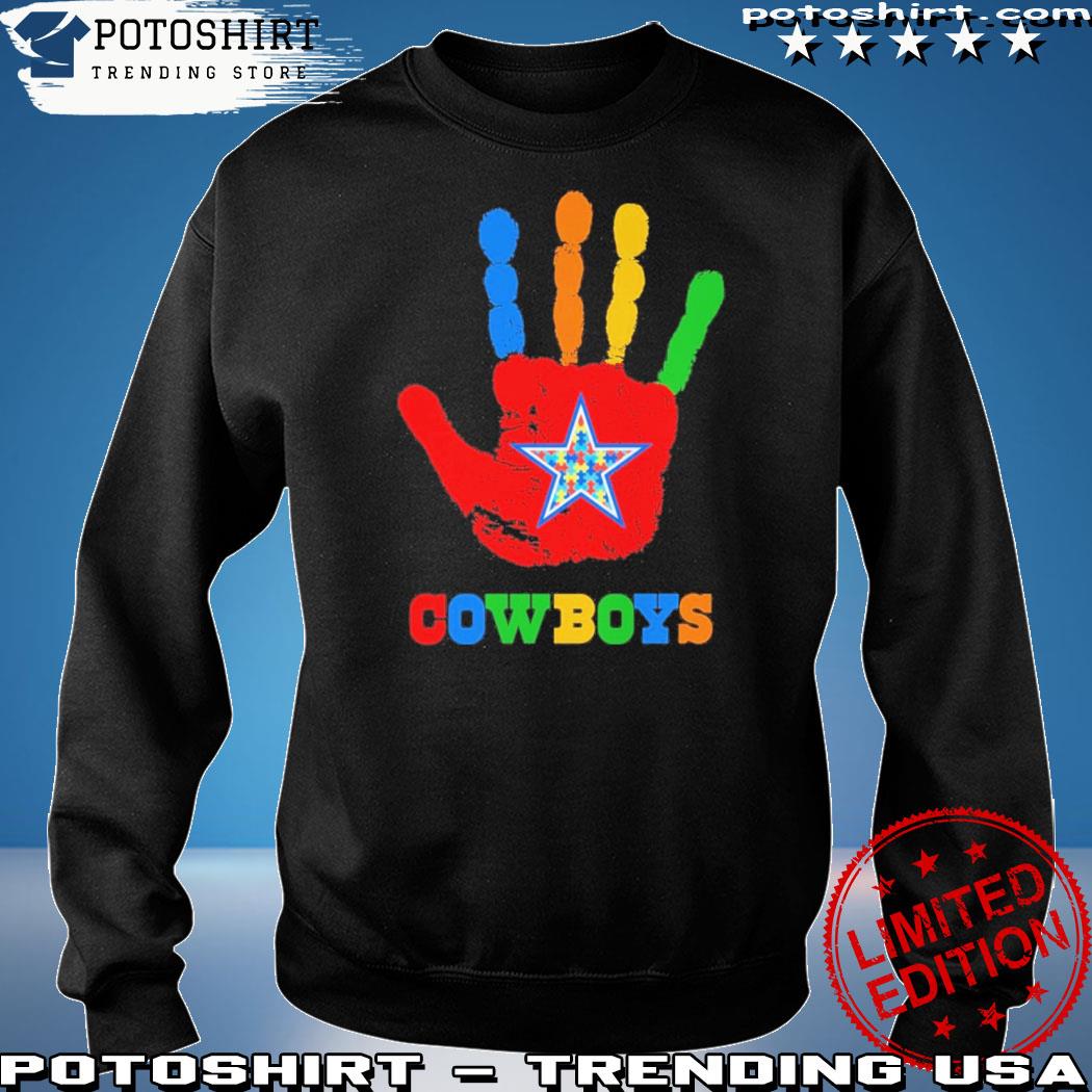 Official dallas Cowboys hand autism logo shirt, hoodie, sweater