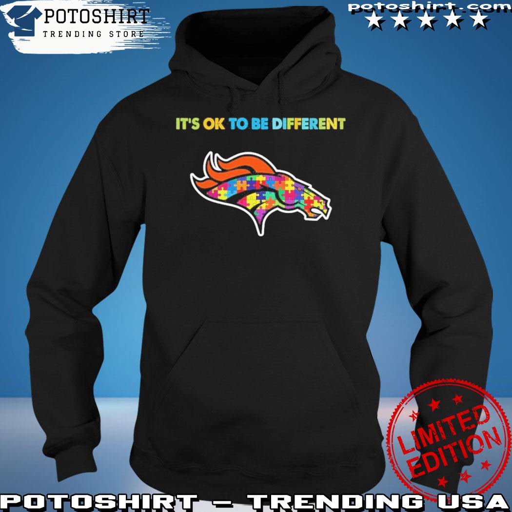 Official denver broncos it's ok to be different autism s hoodie