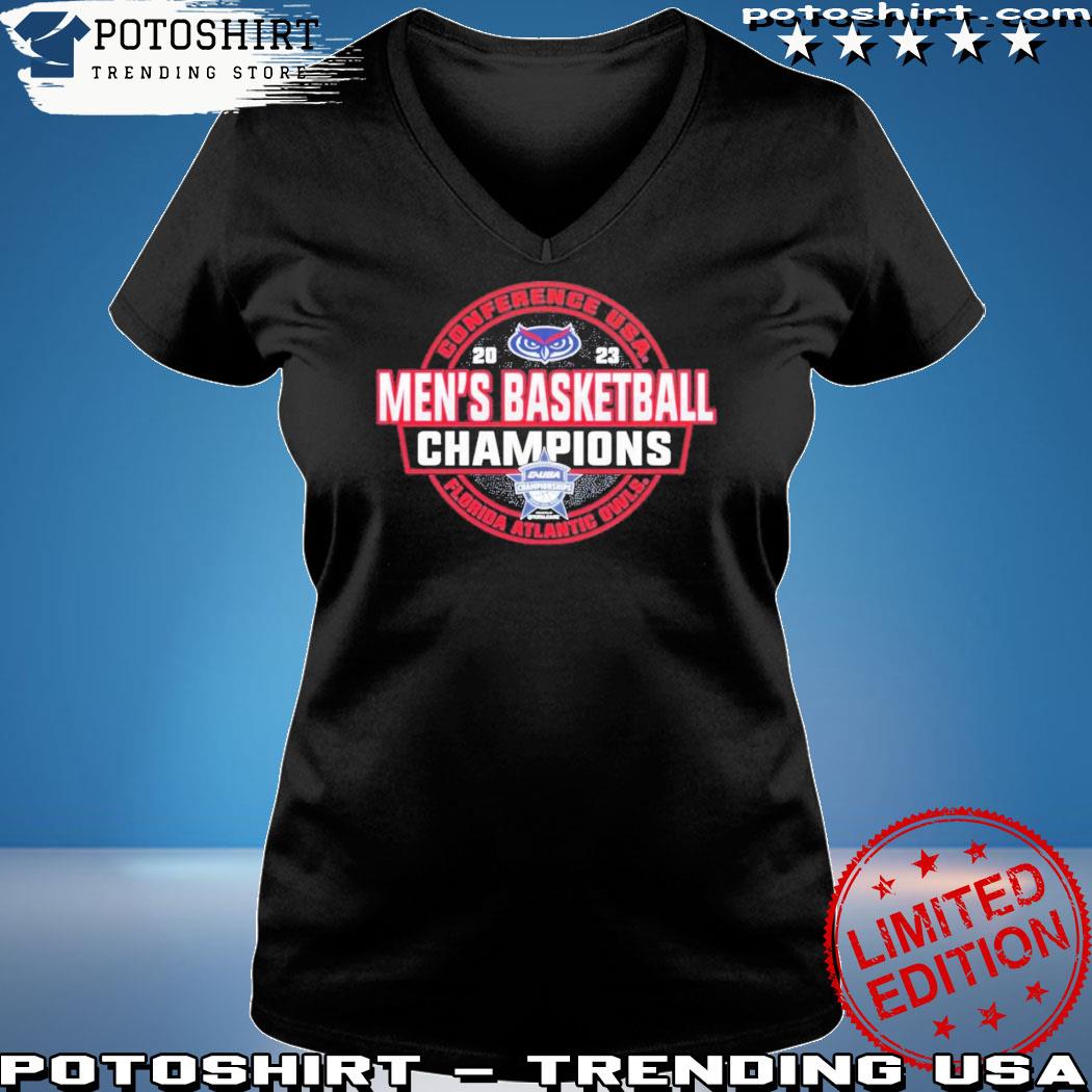 Fau Owls 2023 C-usa Men's Basketball Conference Tournament Champions Shirt  - T-shirts Low Price