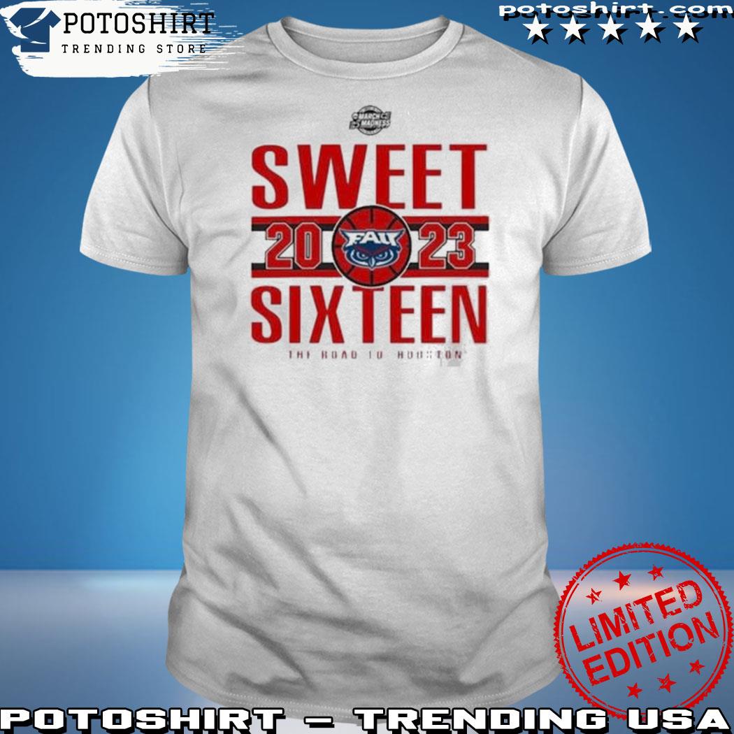 Official fau Owls Men’S’ Basketball 2023 Sweet Sixteen The Road To Houston shirt