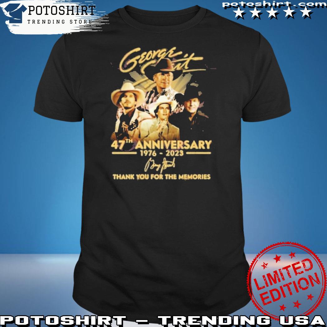 Official george Strait 47th Anniversary 1976 – 2023 Thank You For The Memories T-Shirt